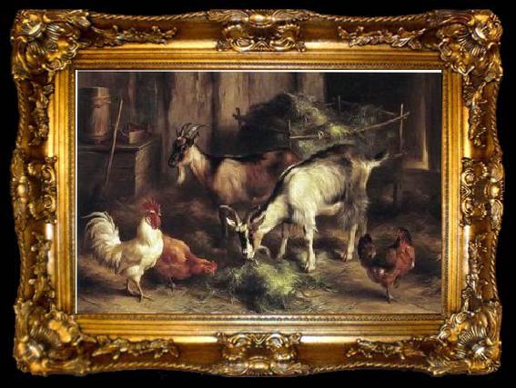 framed  unknow artist poultry  160, ta009-2